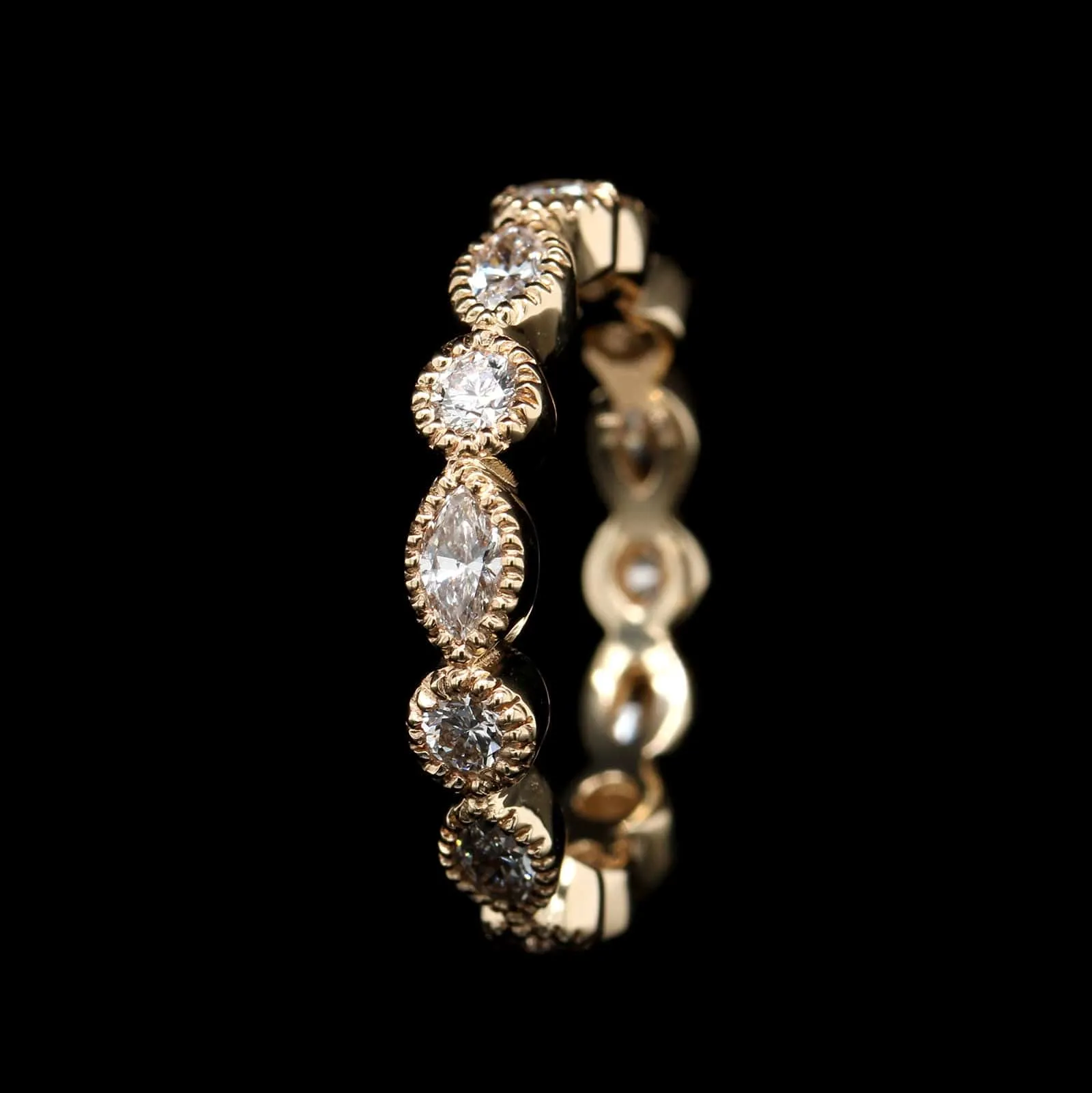 14K Yellow Gold Estate Diamond Eternity Band