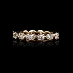 14K Yellow Gold Estate Diamond Eternity Band