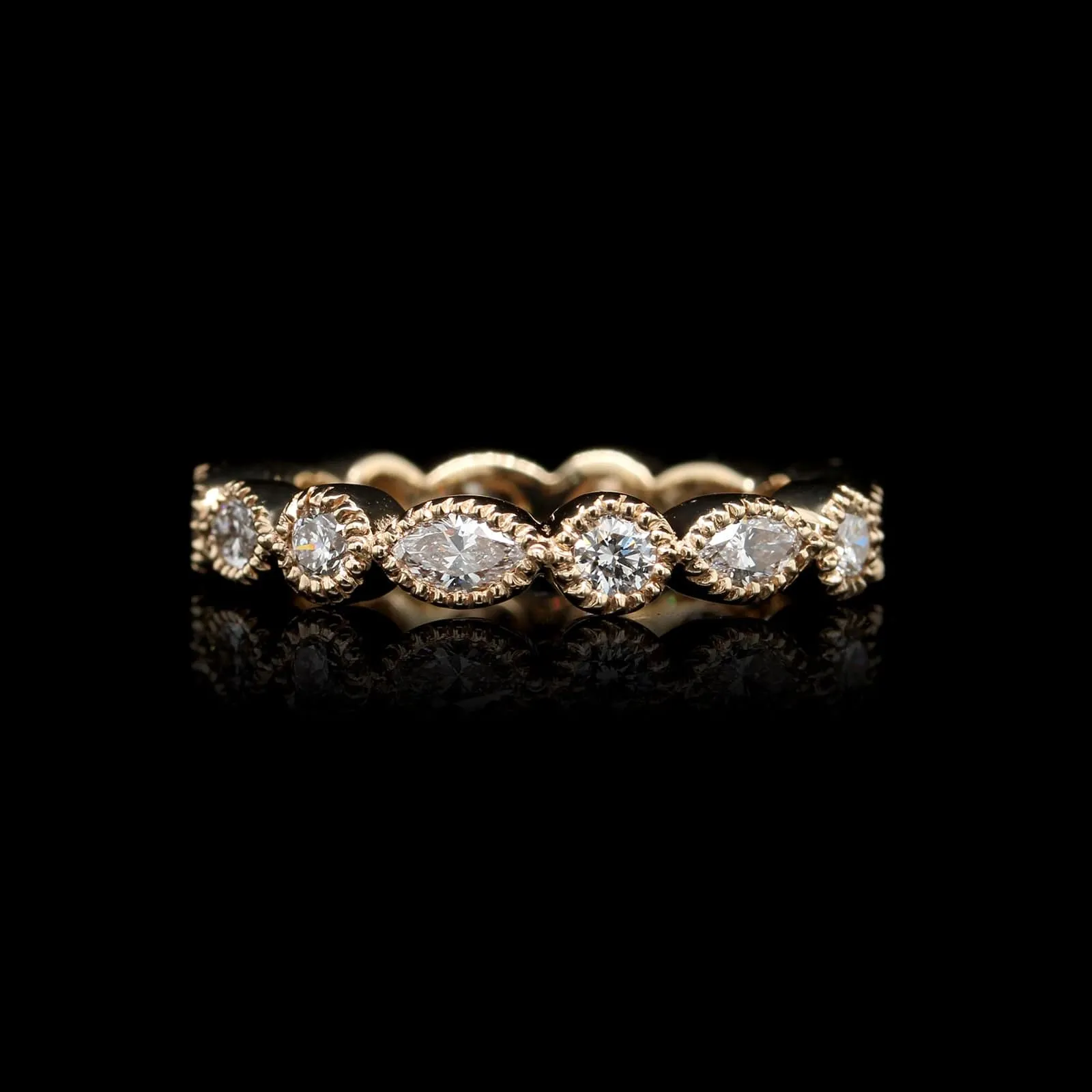 14K Yellow Gold Estate Diamond Eternity Band