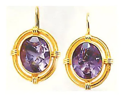 Amelia Amethyst Earrings