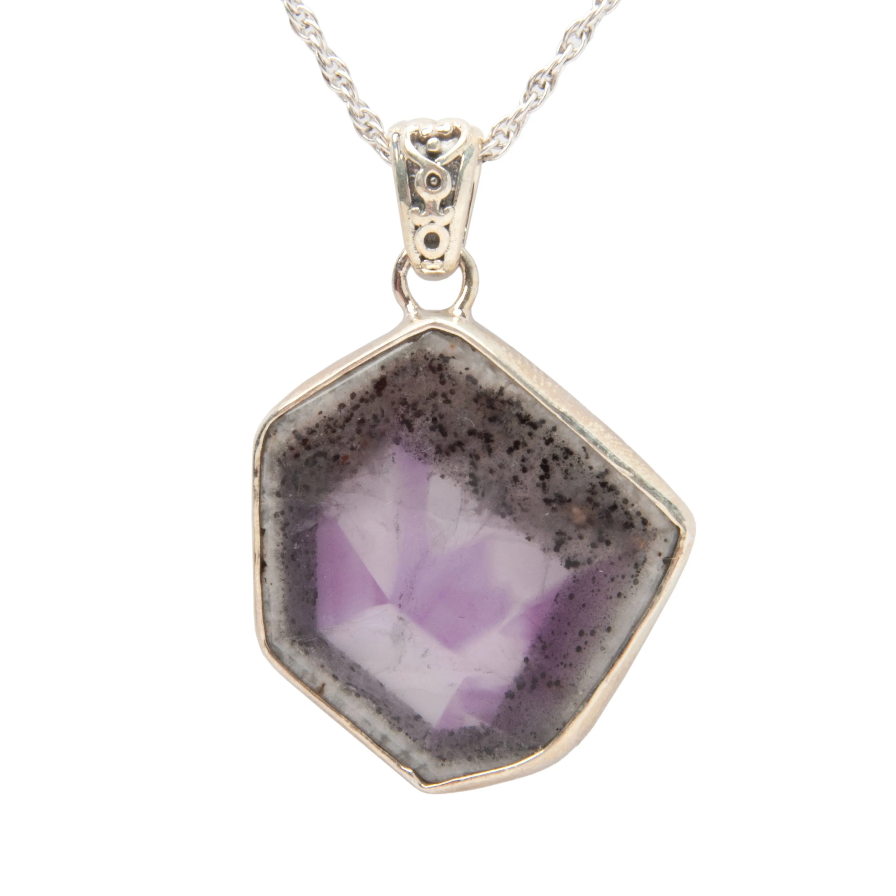 Amethyst - Zoned, Pendant