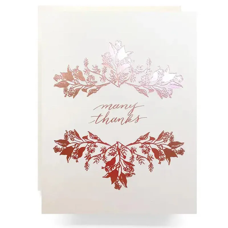 ANTIQUARIA | Rosegold Many Thanks Card