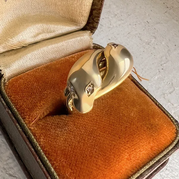 Antique Double Snake Ring