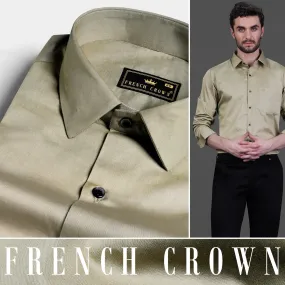 Arrowtown Brown Subtle Sheen Super Soft Premium Cotton Shirt