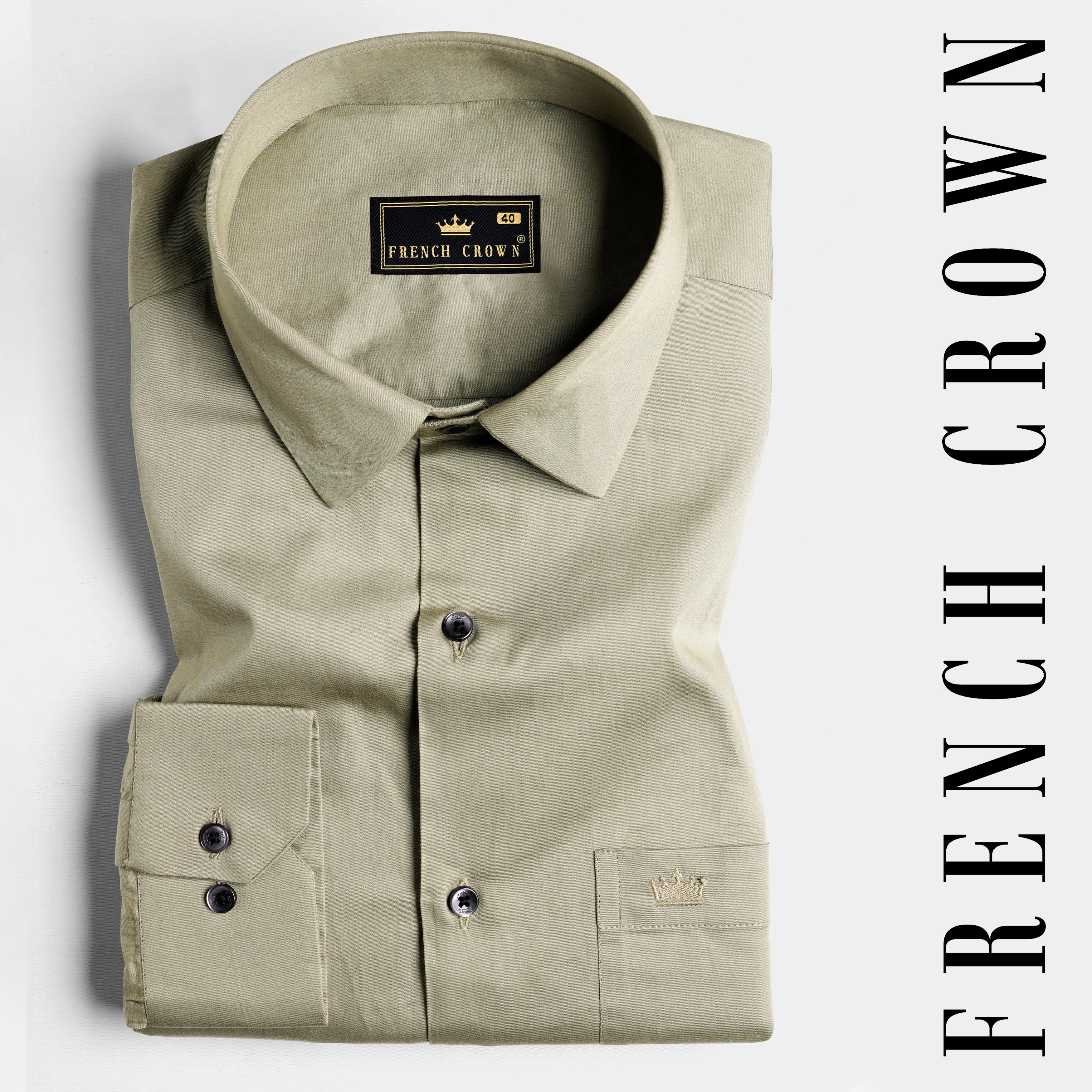 Arrowtown Brown Subtle Sheen Super Soft Premium Cotton Shirt