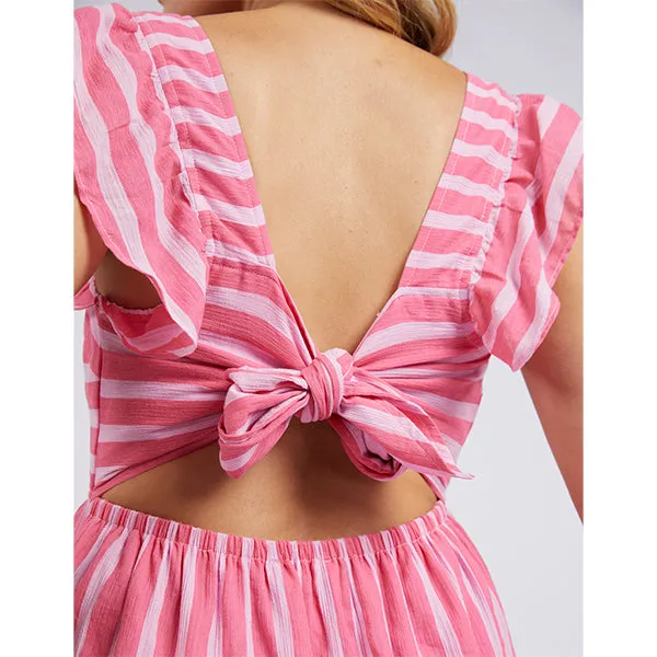 Ashley Dress - Pink Punch Stripe