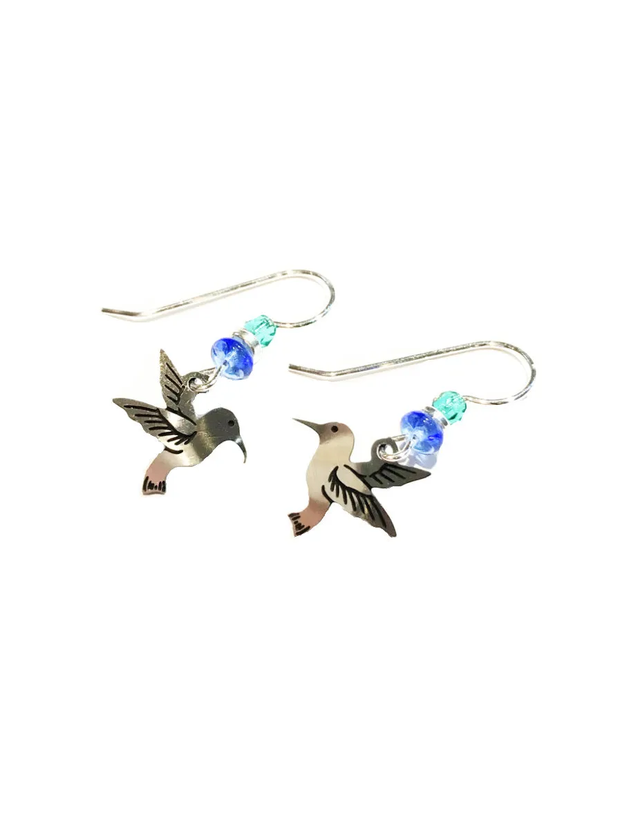 Beaded Hummingbird Dangles by Sienna Sky