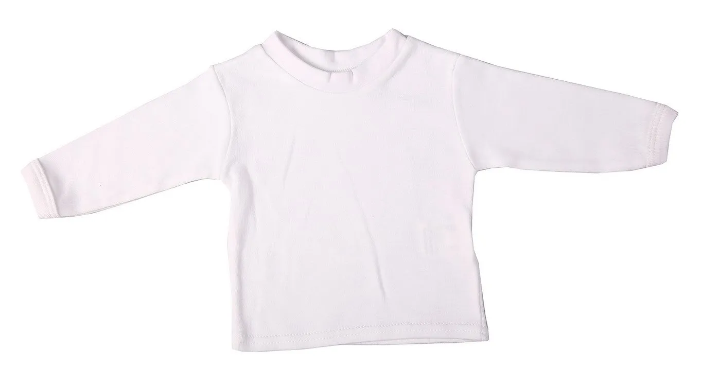 Blank 2 pack Baby Crew-Neck T-Shirts With Long Sleeves Mixed Colours