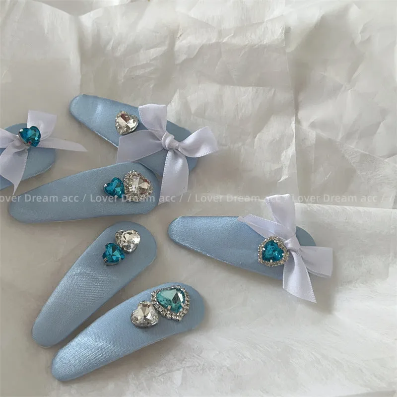 Blue Silk Clip