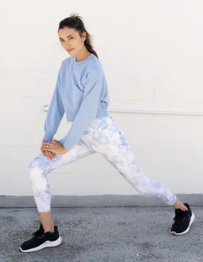 Blue Tie-Dye Legging