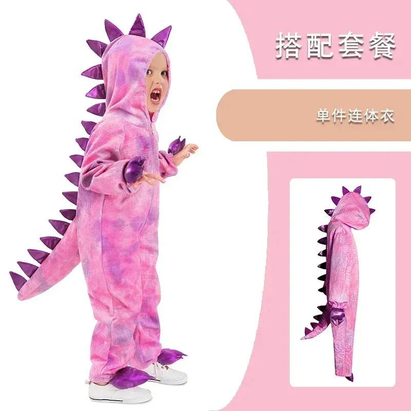 Boys T-Rex Dinosaur 3D Costume Jumpsuits