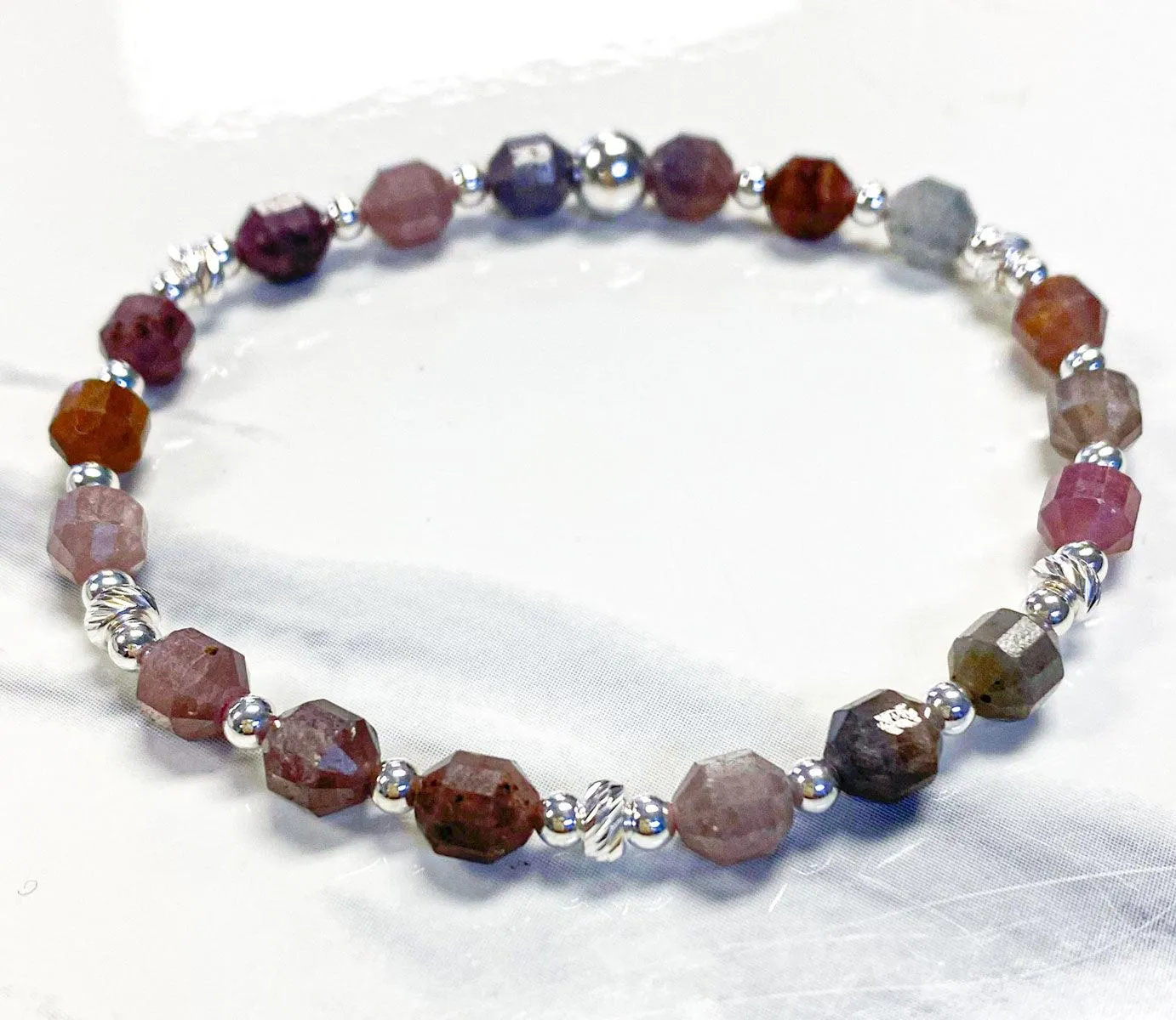 Bracelet Kit - Faceted Hexagon Gemstone Stack Bracelet