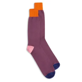 Burrows & Hare Fourway Socks - Purple