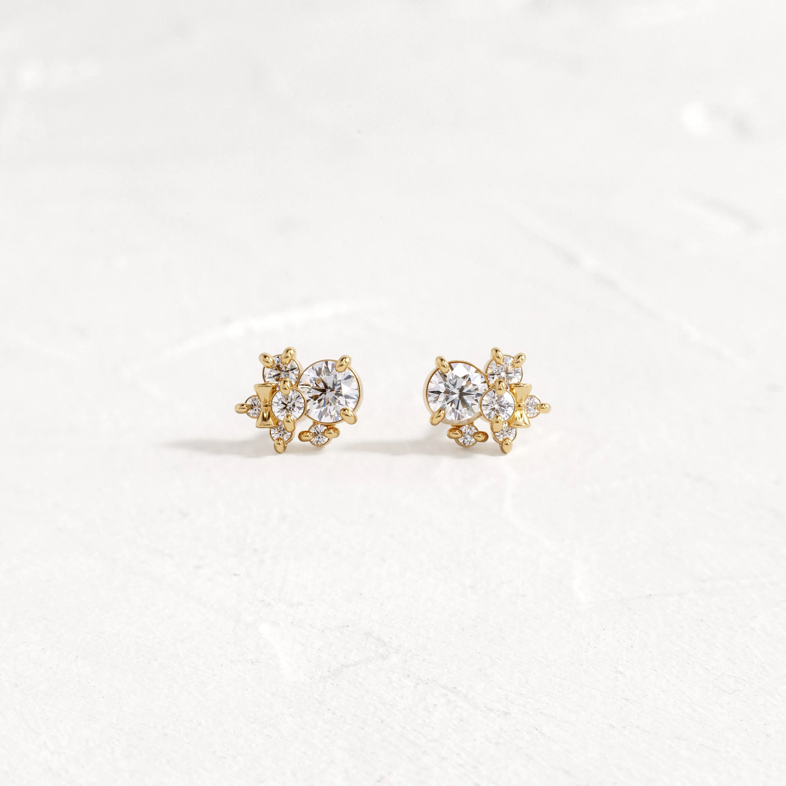 Candy Man Cluster Studs, Diamond - OOS