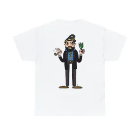 Captain Haddock Gone Bad Cotton T-Shirt By Rodrigue