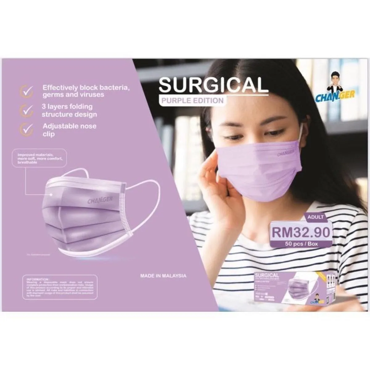 Changer 3ply Medical & Surgical Face Mask by Chan Peng Soon