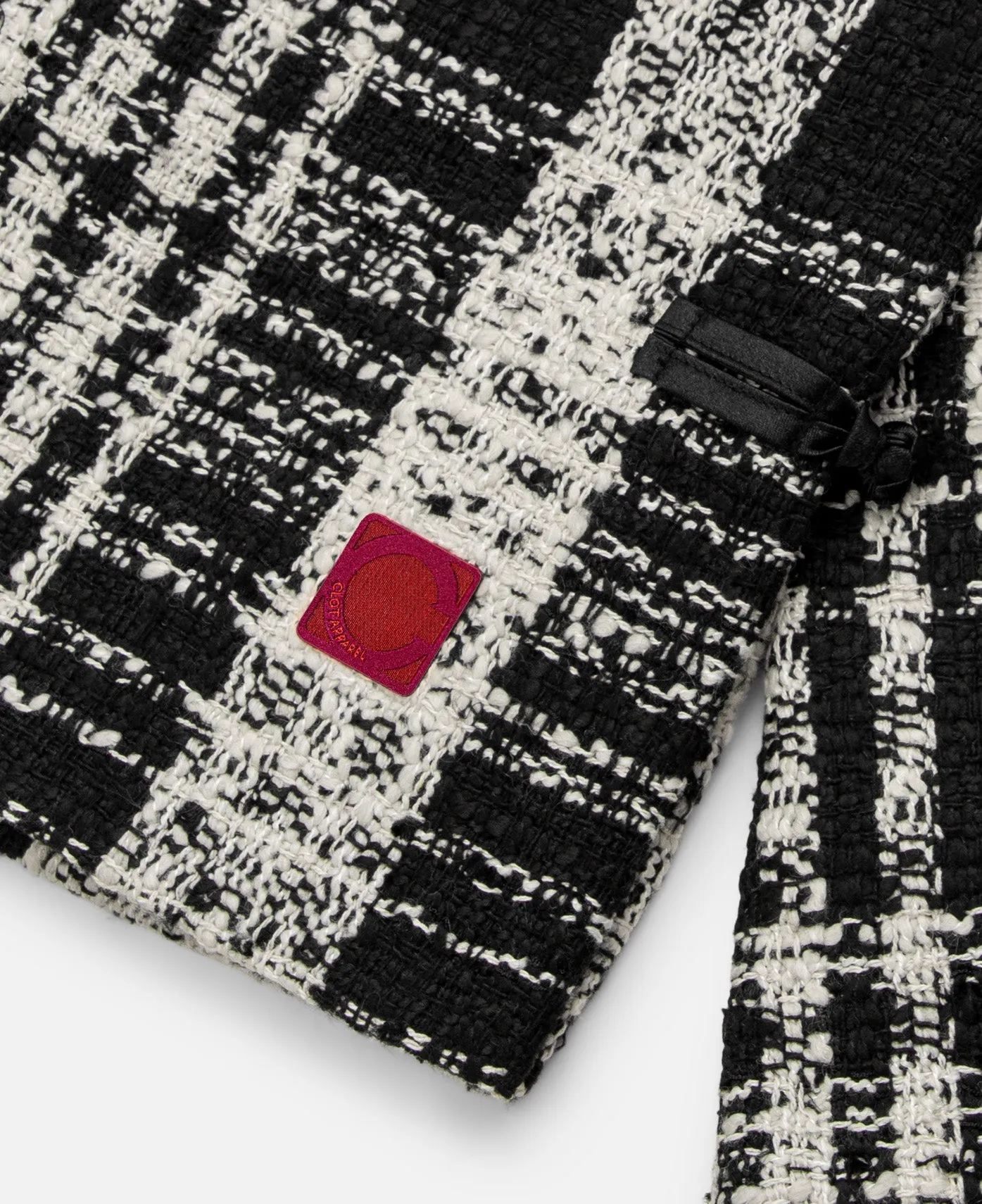 Check Pattern Chinese Shirt (Black)