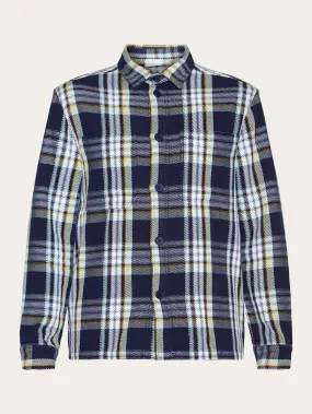 Checked overshirt - GOTS/Vegan - blue check