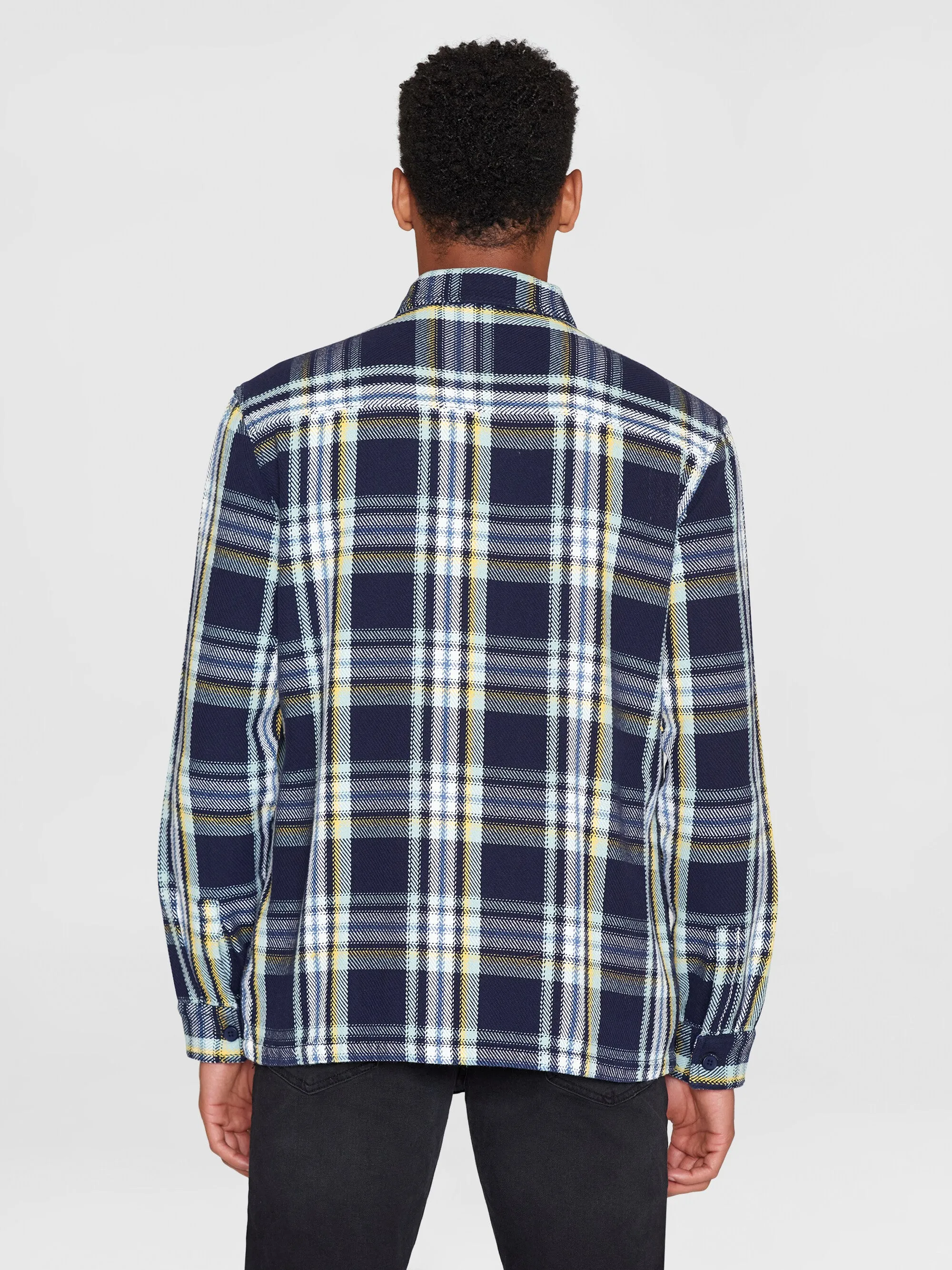 Checked overshirt - GOTS/Vegan - blue check