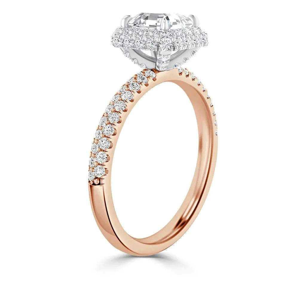 Claudia - 18ct Rose Gold - Cushion