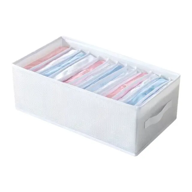 Cotton Linen Folding Clothes Storage Divider Box