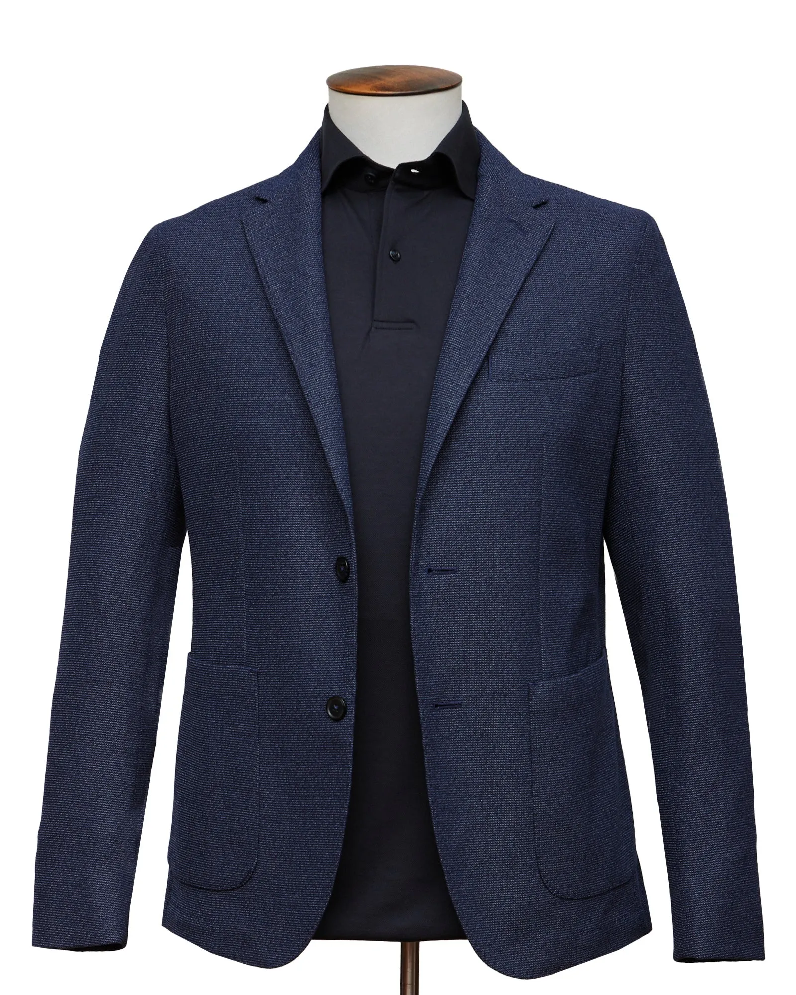 Dark Blue Jersey Blazer