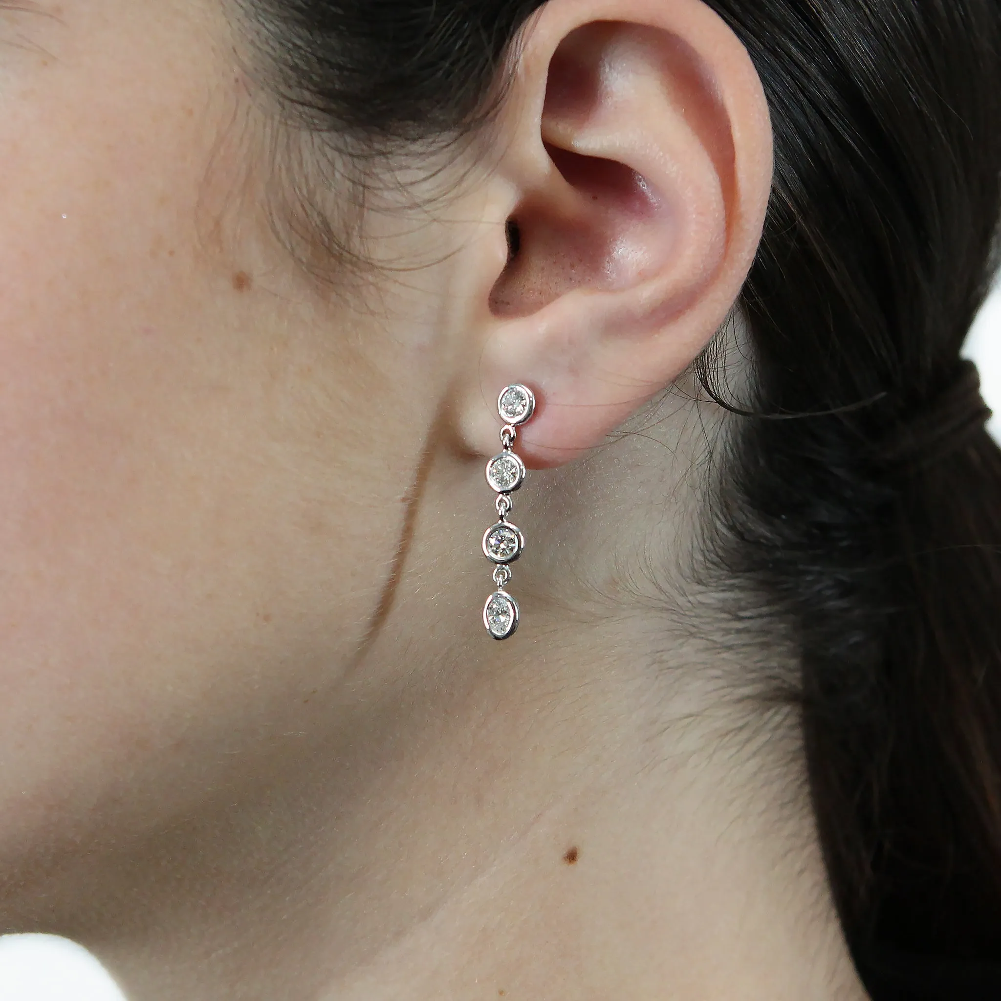 Diamond Drop Earrings