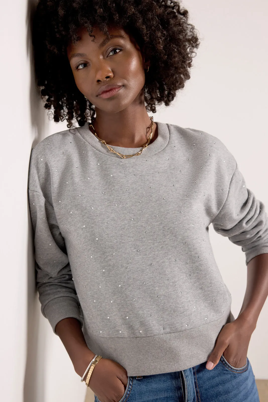 Diamond Stud Sweatshirt