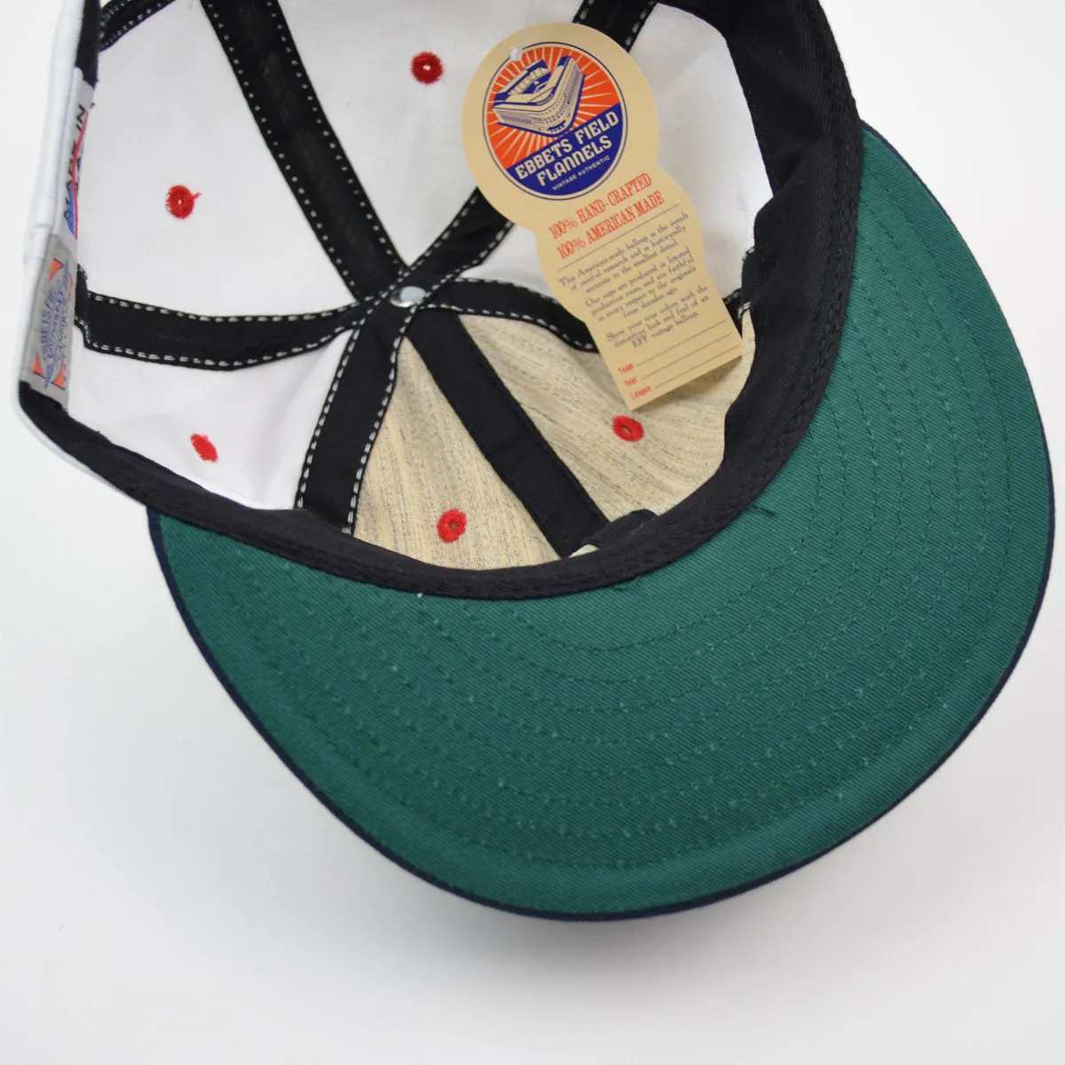 Ebbets - Los Barbudos 1959 Cap (Adjustable Cotton) - White