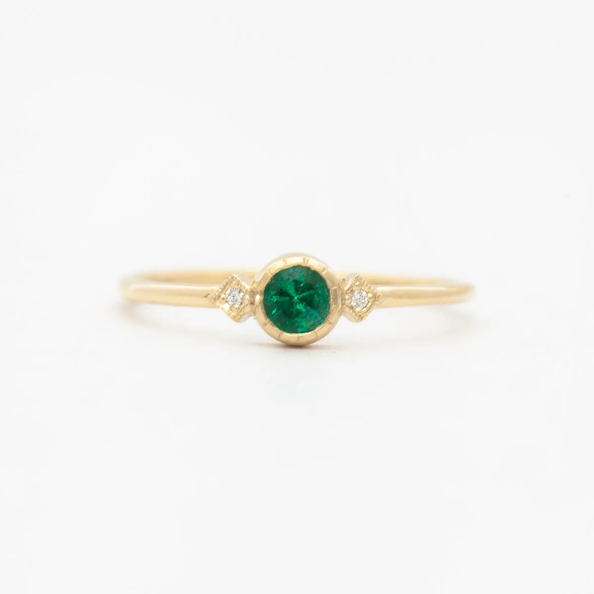 Emerald Sotto Voce Ring