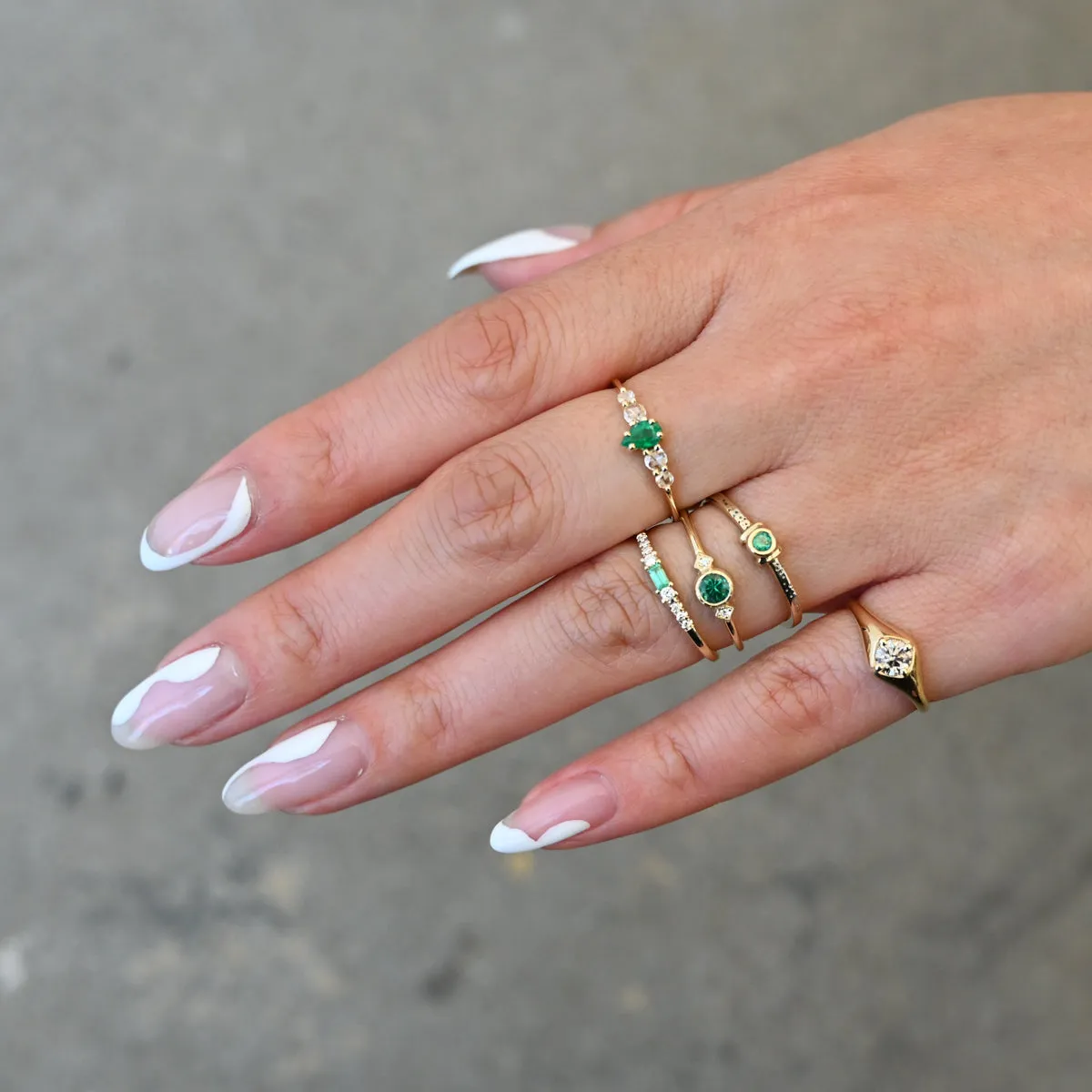 Emerald Sotto Voce Ring