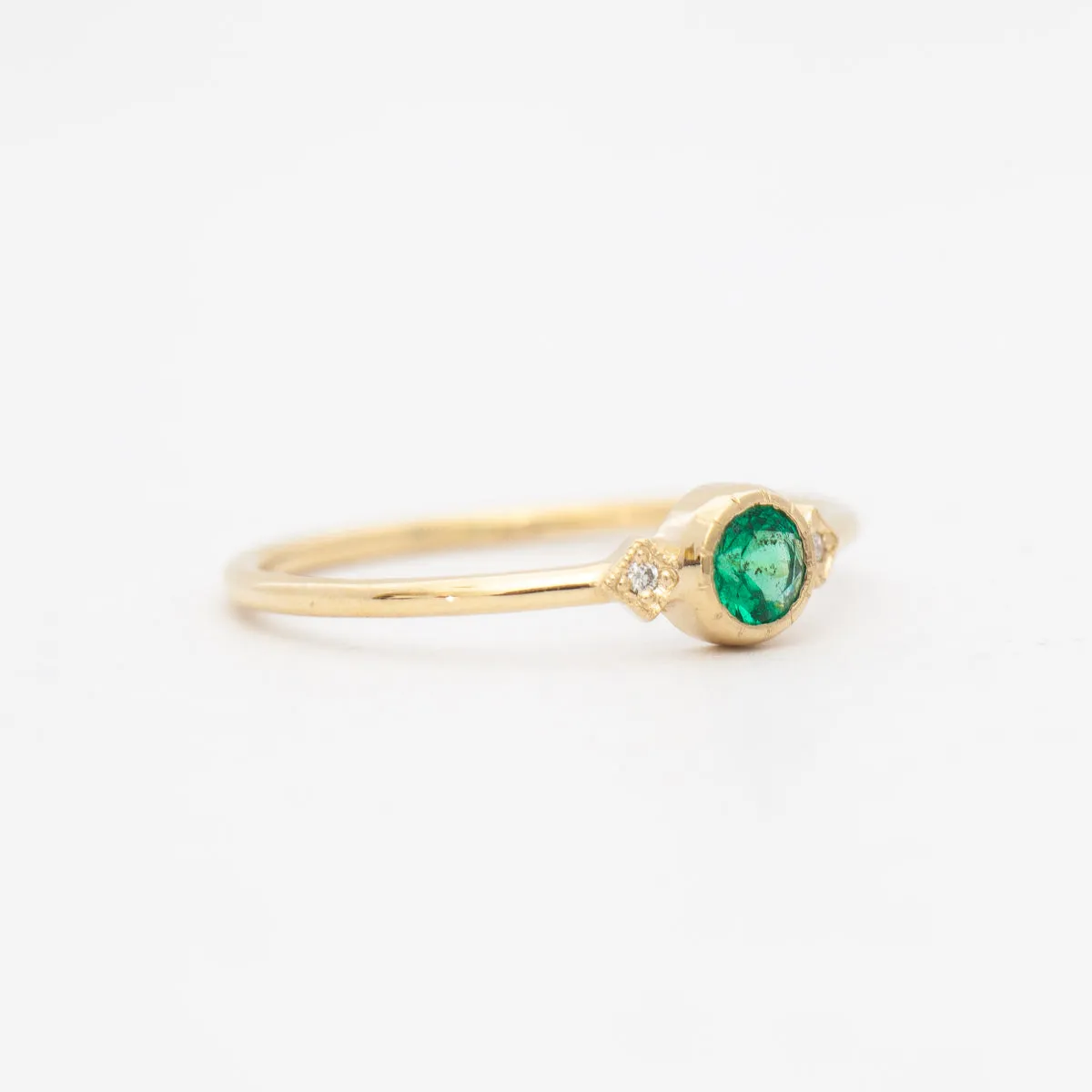 Emerald Sotto Voce Ring