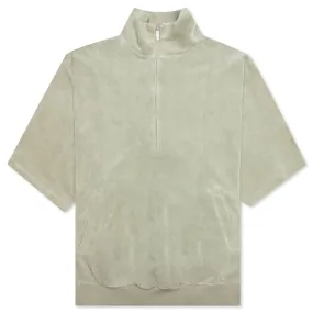 Essentials Women's Velour Mockneck - Seafoam