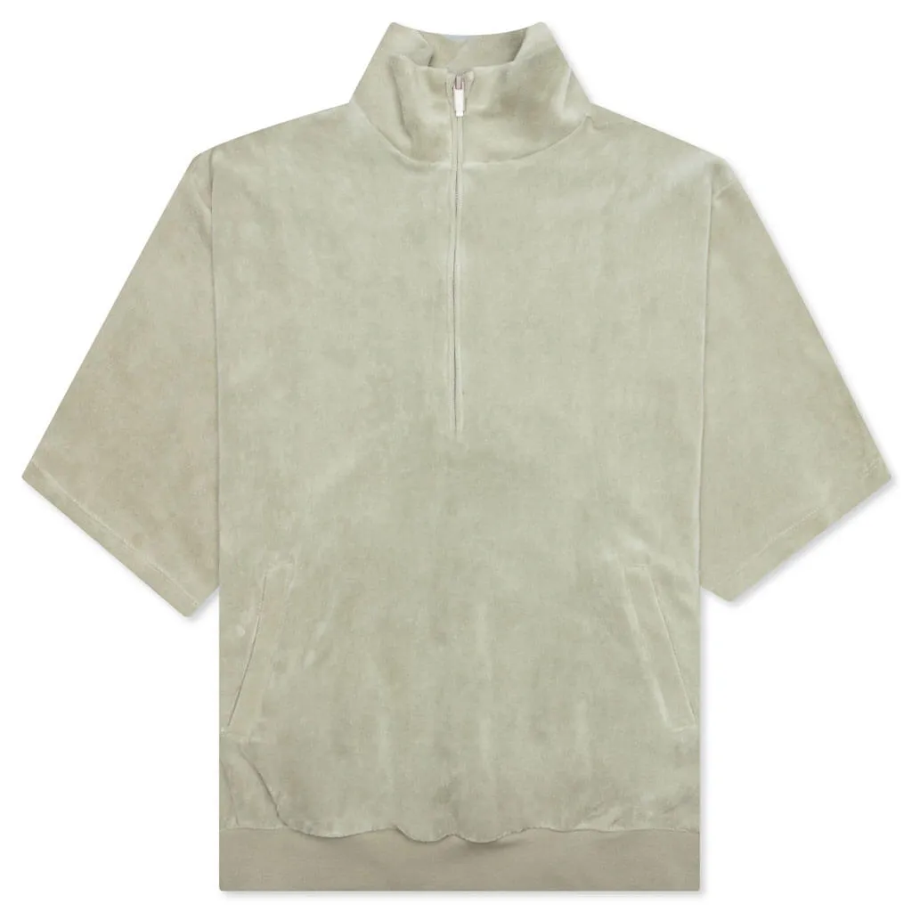 Essentials Women's Velour Mockneck - Seafoam