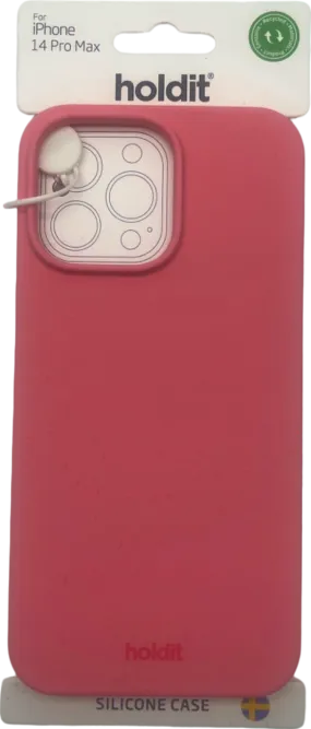 Holdit Pink Silicone Case for iPhone 14 Pro Max