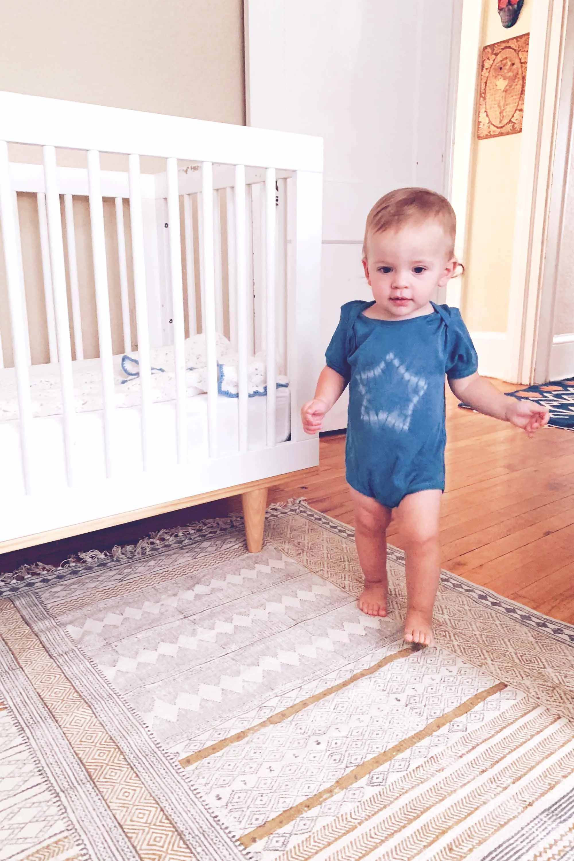 Indigo Star Short Sleeve Onesie