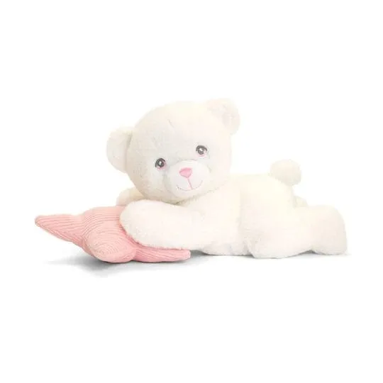 Keeleco Baby Bear on Pillow (20cm) - Pink