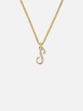 Large Single Initial La Firma Necklace S