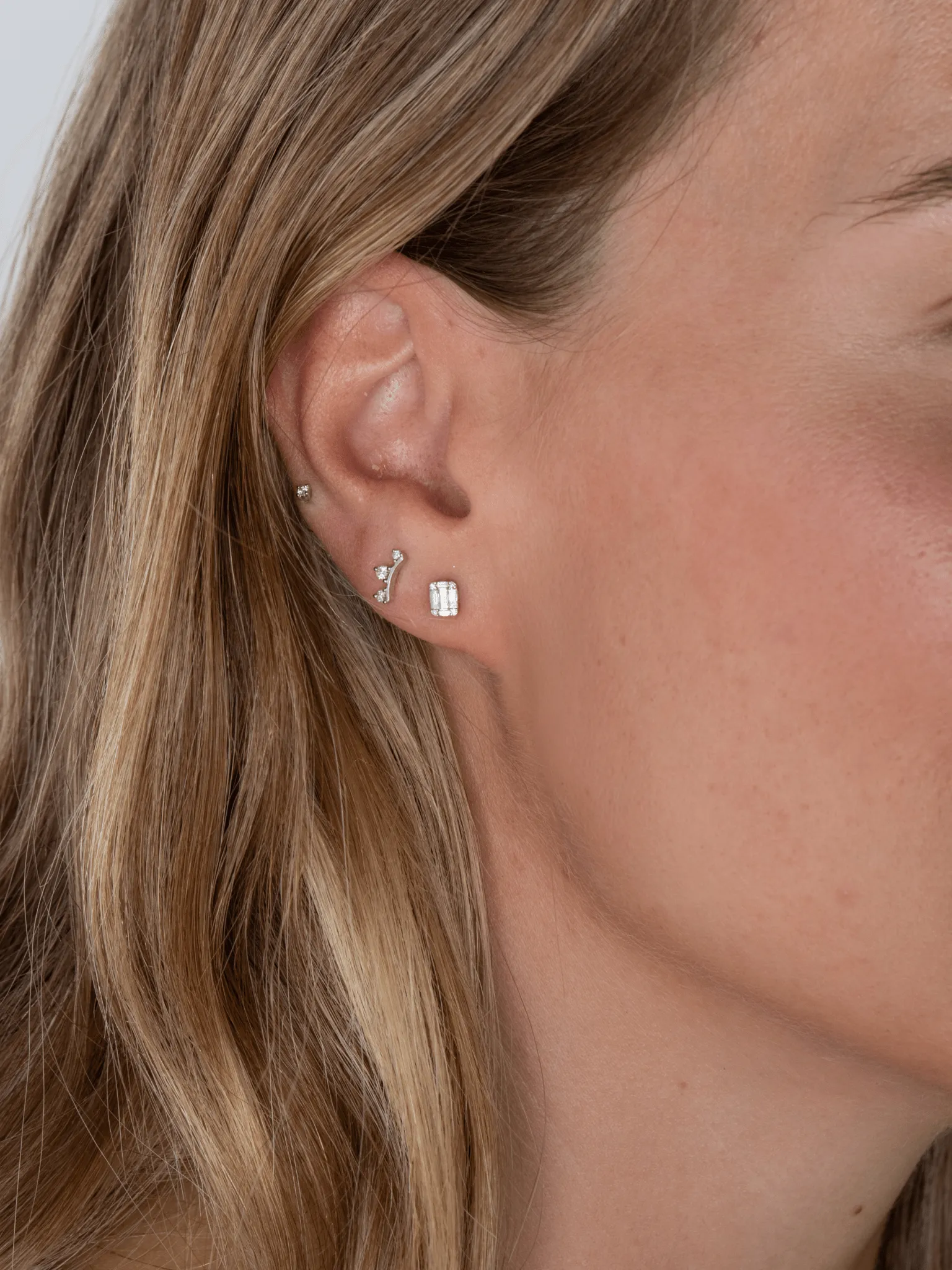 Leah Climber Stud Earring 14K