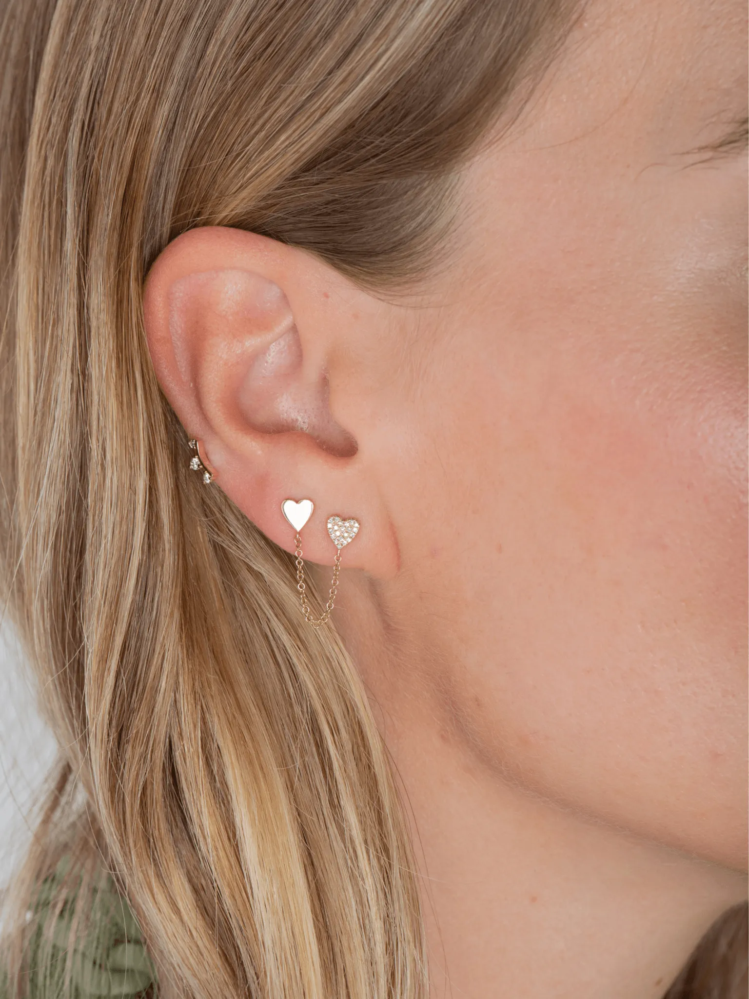 Leah Climber Stud Earring 14K