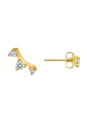 Leah Climber Stud Earring 14K