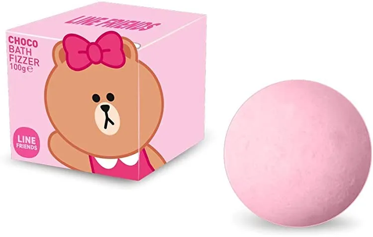 Line Friends Strawberry Bath Fizzer