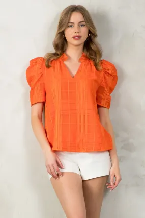 Maye Short Sleeve Textured THML Top