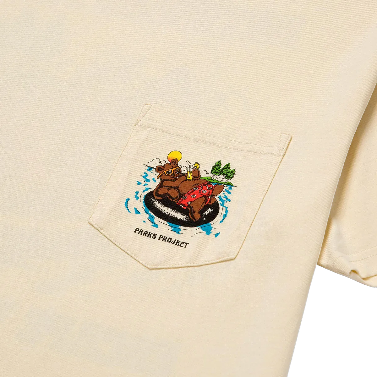 Men's Escape to Nature Bear Float Pocket Tee