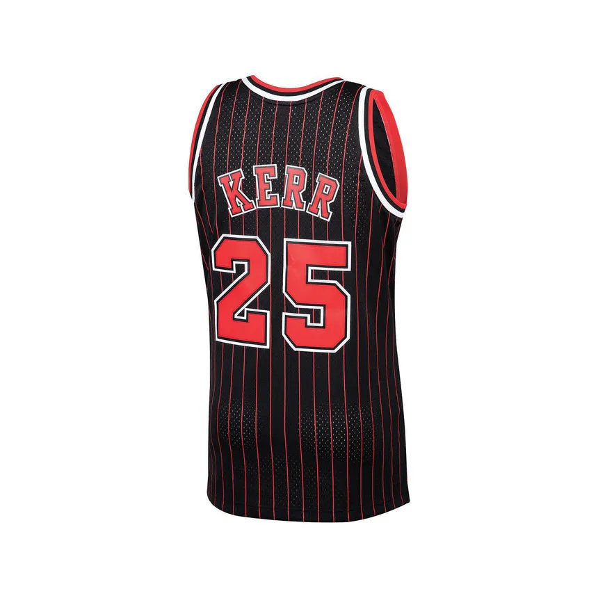 Men's Mitchell & Ness Steve Kerr Black Chicago Bulls 1995-96 Hardwood Classics Swingman Player Jersey