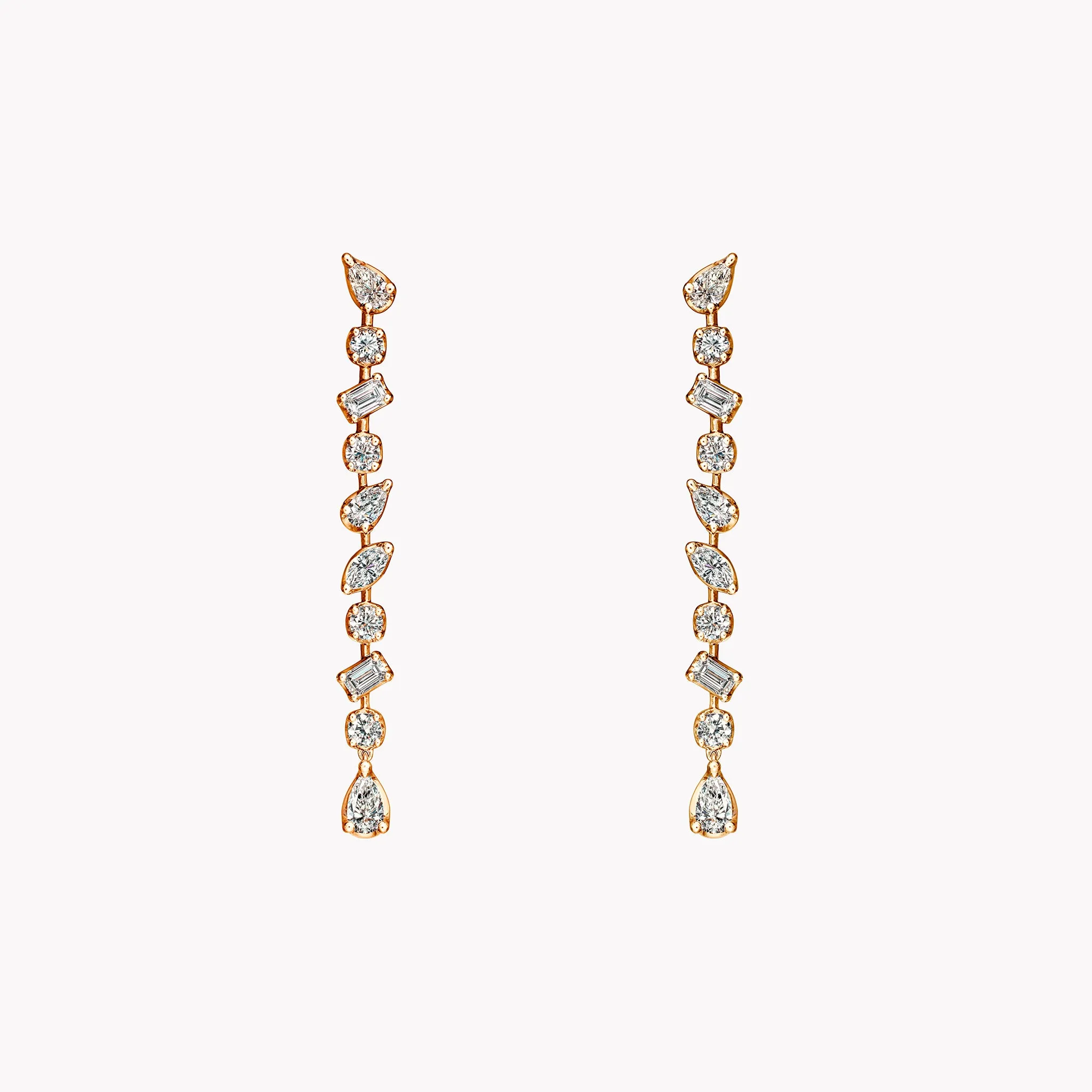 Multi-Shape Drop Earrings