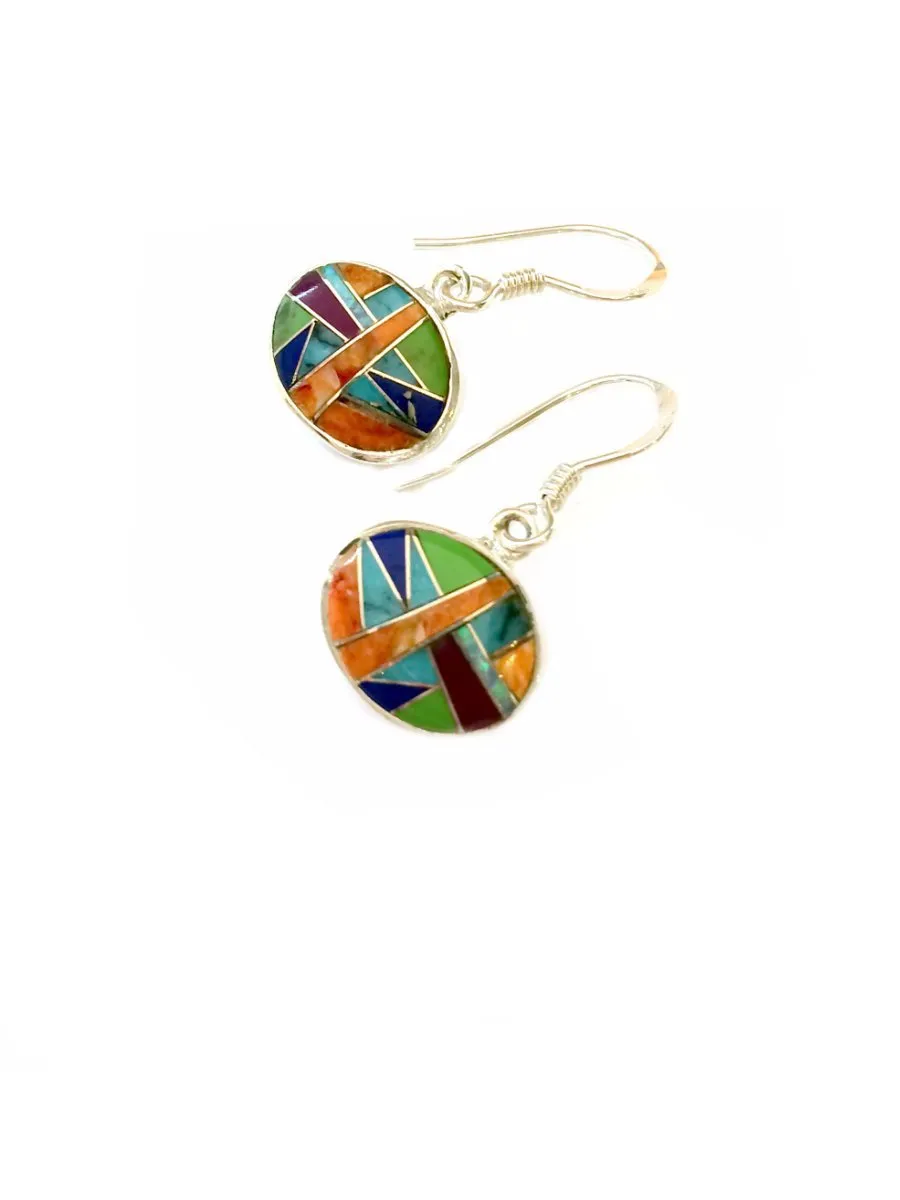 Multistone Inlay Dangles