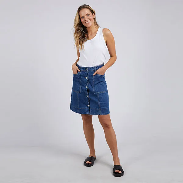 Nolan Skirt - Dark Blue Denim