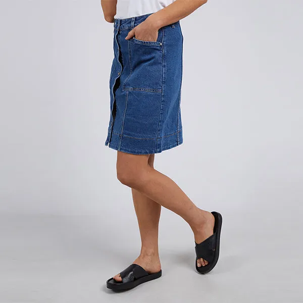 Nolan Skirt - Dark Blue Denim