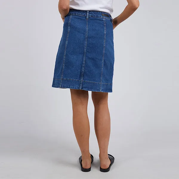 Nolan Skirt - Dark Blue Denim